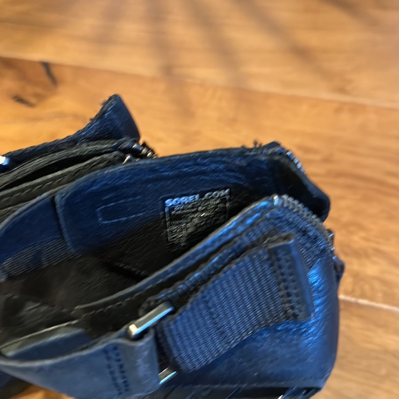 Sorel Joan of Arc Wedge Sandals Black 7.5 - Picture 2 of 6